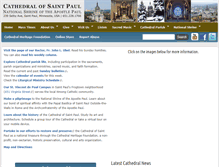 Tablet Screenshot of cathedralsaintpaul.org